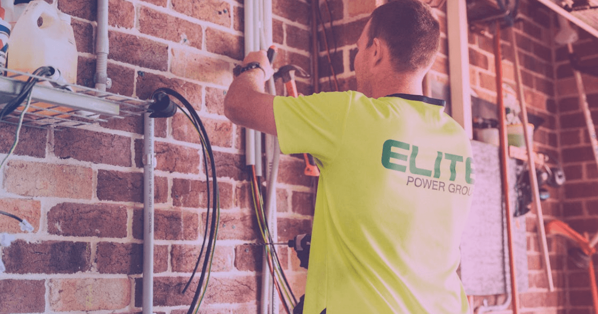 EV charger installation on exterior wall