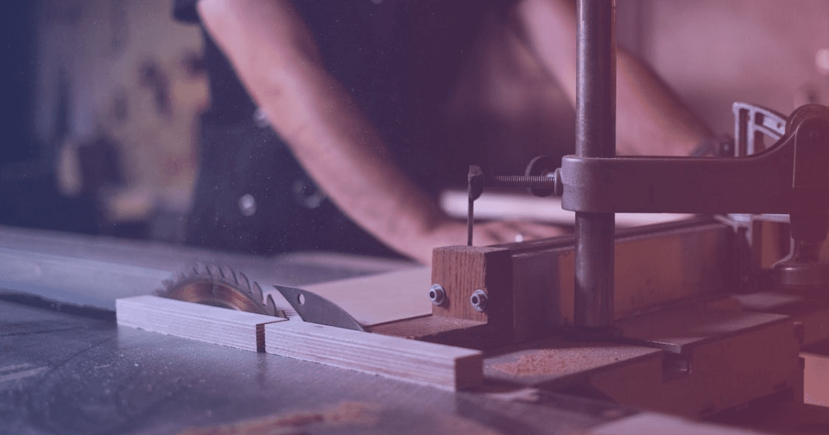 Joinery workshop with custom woodwork in progress