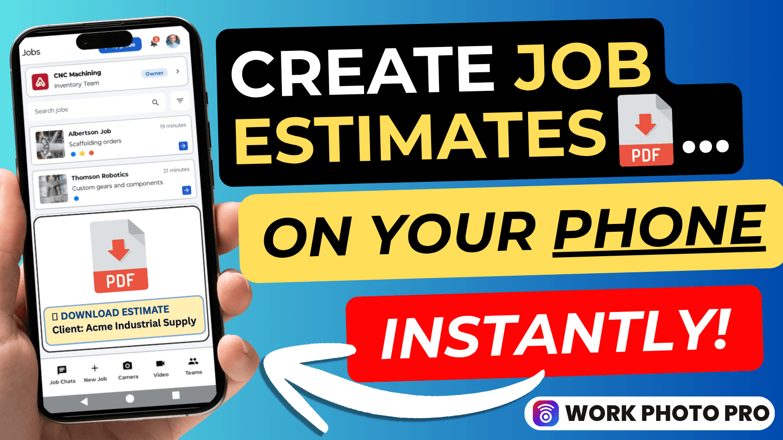 Create Professional Job Estimates and Manage Clients — All in Work Photo Pro